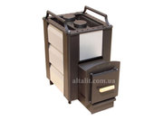 Каменка для сауны на дровах и дымоход для печи