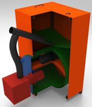 Котел пеллетный 12-27квт.,  горелки на пеллеттах.