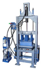 Гидравлический вибропресс для тротуарной плитки и шлакоблока