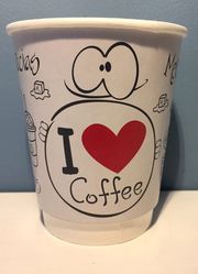 Продам бумажный стаканчик двухслойный (двубортный) 250 мл